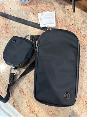 lululemon cross body bag with nano pouch Lululemon Crossbody Bag With Nano Pouch - Bone